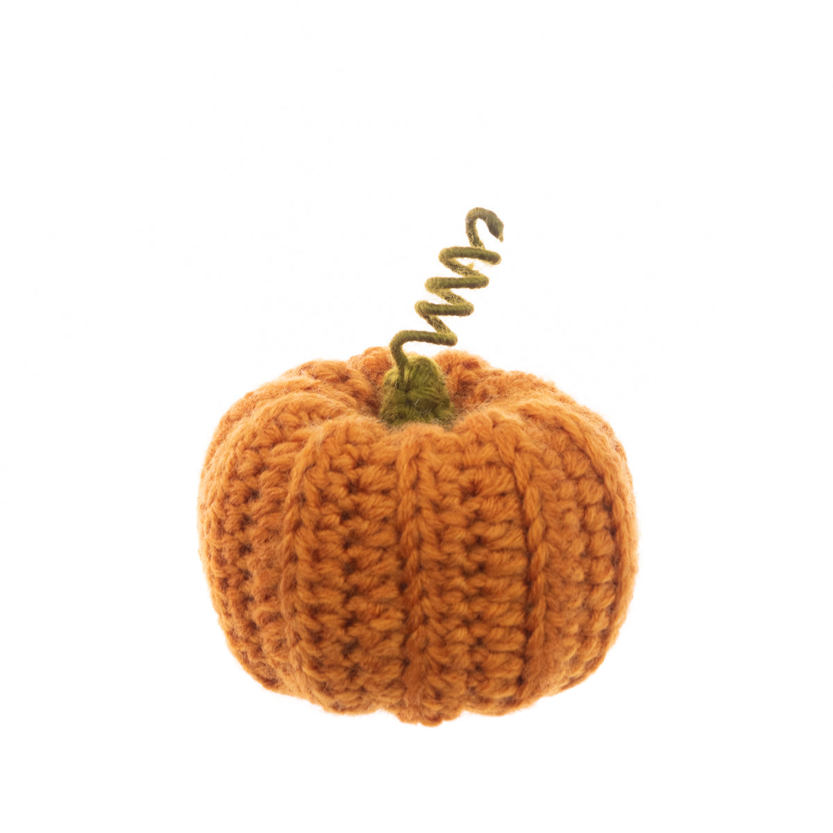 Orange Knitted Pumpkin - 8cm