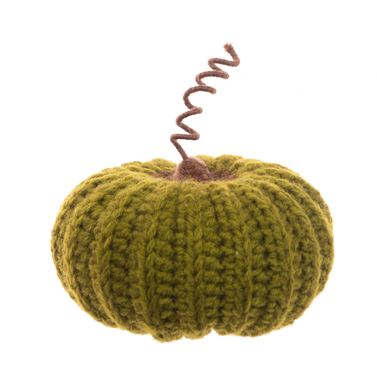 Green Knitted Pumpkin - 12cm