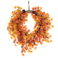 X-Large Autumn Maple Leaf Jute Hanger Wreath - 71cm