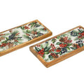 Christmas Berry Enamel Tray 40cm