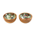 Wooden Christmas Enamel Bowl 11cm