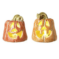 Light Up Ceramic Pumpkin - 8.6cm