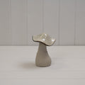 Beige Mottle Ceramic Mushroom Decoration - 13.5cm