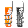 Halloween Spiral Straw Tumbler