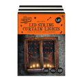 Spooky Orange Halloween 100 LED Curtain Lights - 1.45m