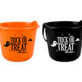 Halloween Trick Or Treat Bucket- Choice of Black or Orange