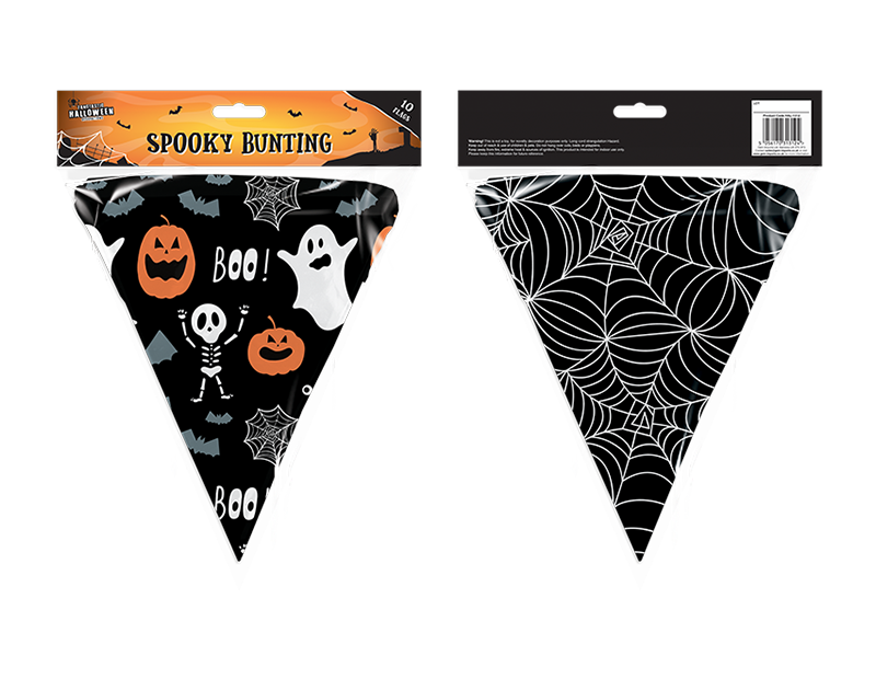 Spooky Halloween Bunting - 10 Flags