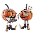 Standing Pumpkin Ornament with Bat or Ghost