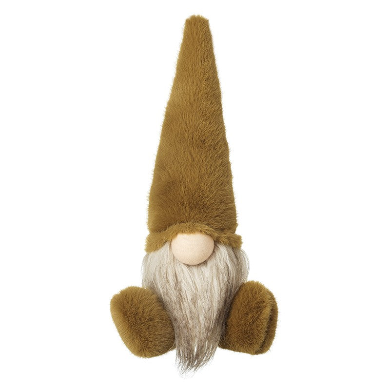 Woodland Sitting Gonk with Green Hat & Feet - 33cm