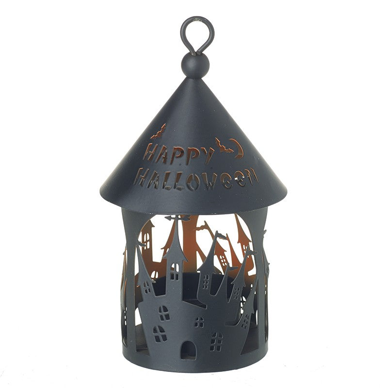 Black Happy Halloween T-Light Holder