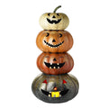 X-Large Metal Light Up Pumpkin Stack - 92cm