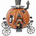 Light Up Metal Halloween Pumpkin Carriage