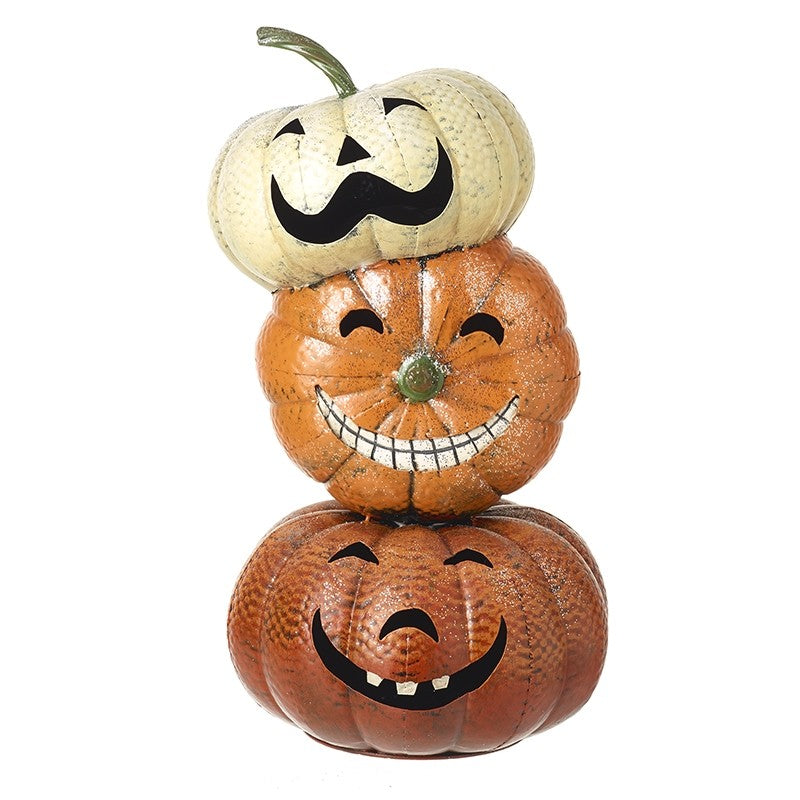Large Metal Pumpkin Stack - 65cm