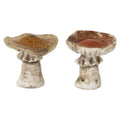 Brown Stoneware Mushroom Ornaments