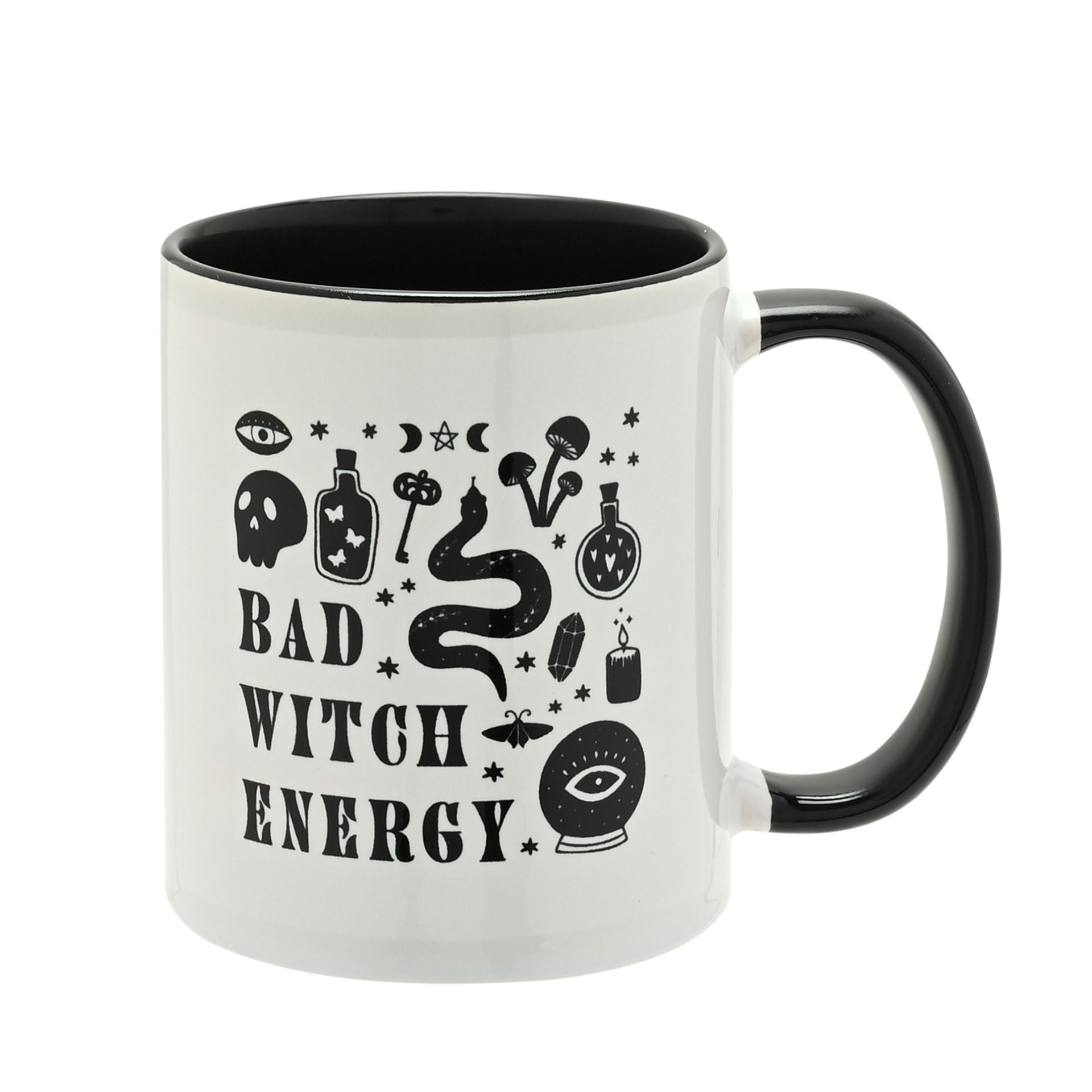 Halloween Black Handled Bad Witch Energy Mug