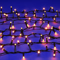 Festive Halloween Glow-Worm Lights Orange Set of 500 LEDs