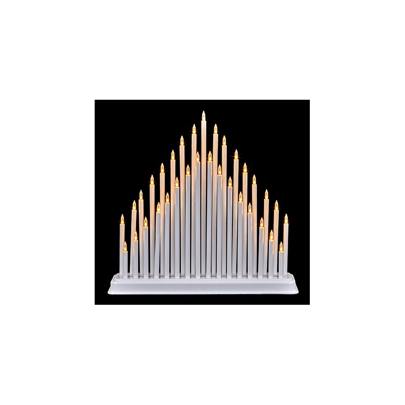 Premier Warm White Candle Bridge Tower / Candle Arch White - 34cm