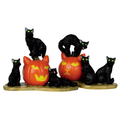 Lemax Spooky Town - Halloween Black Cats - Set of 2 Halloween Village Figurine