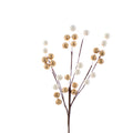 Gold and White Berry Spray - 40cm