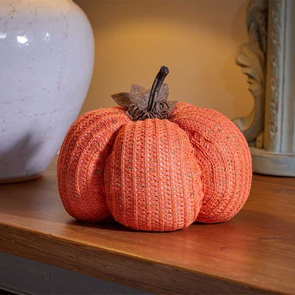 X-Large Orange Halloween Autumn DecorPumpkin - 21cm