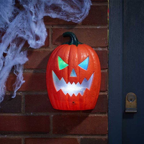 Halloween Laughing Jack-O'-Lantern Motion Activated Wall Decoration