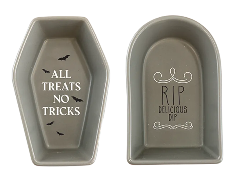 Grave Stone Ceramic Dip Bowls