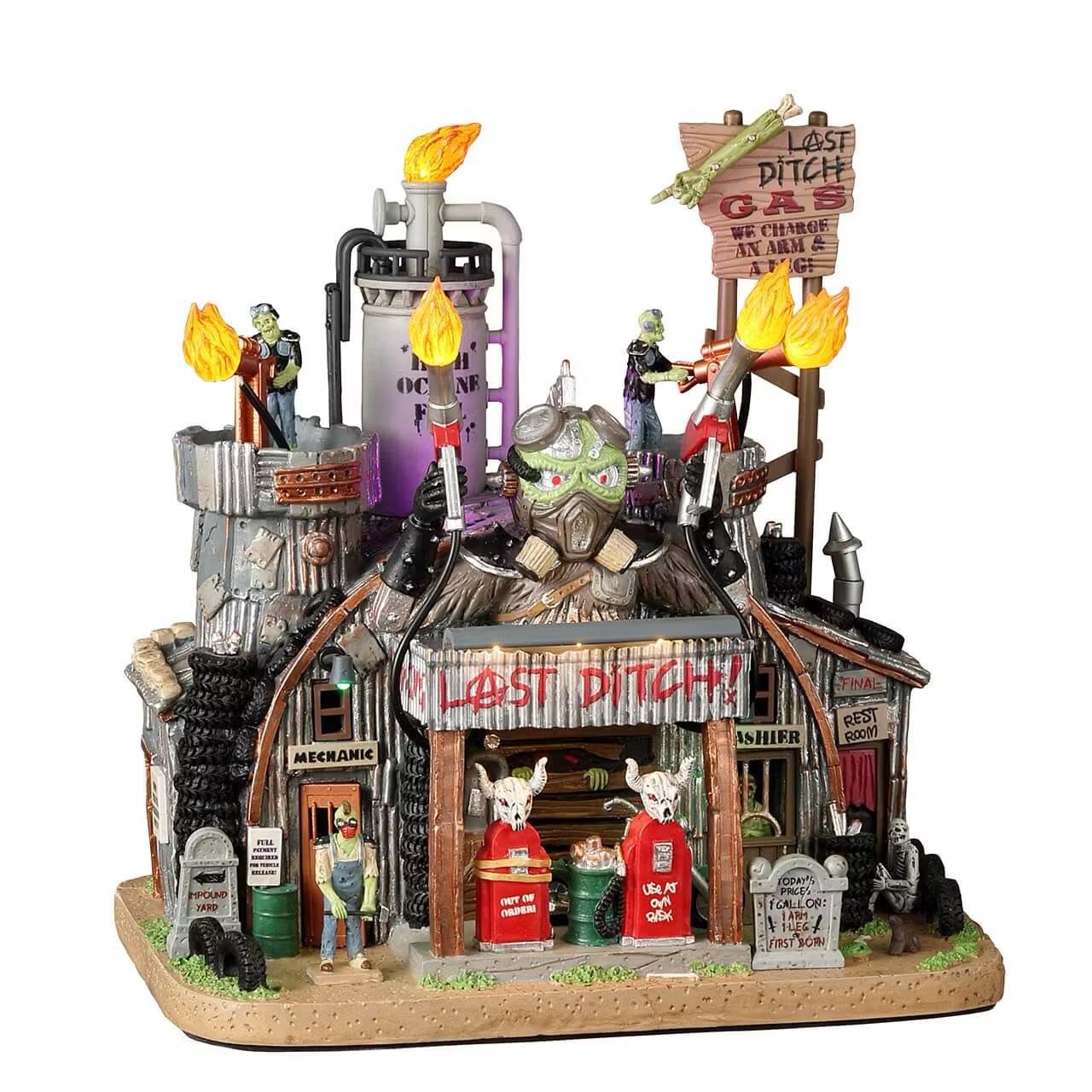 Lemax Spooky Town - Last Ditch Gas & Salvage