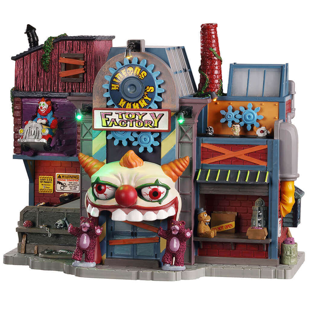 Lemax Spooky Town - Hideous Harry's Toy Factory with Lights, Sound & Motion