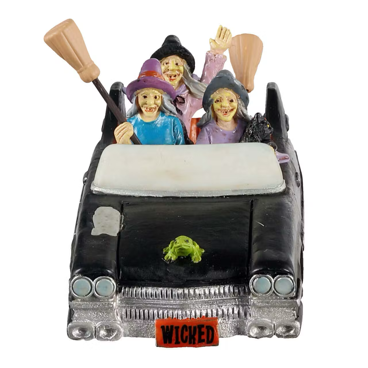 Lemax Spooky Town - Girls Night Out On Halloween Witches in Car