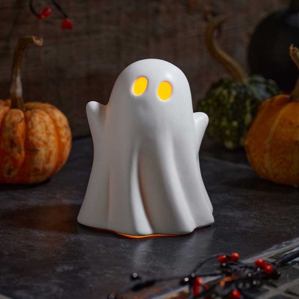 Halloween SpookEyes Ceramic Light Up Decoration - 9cm