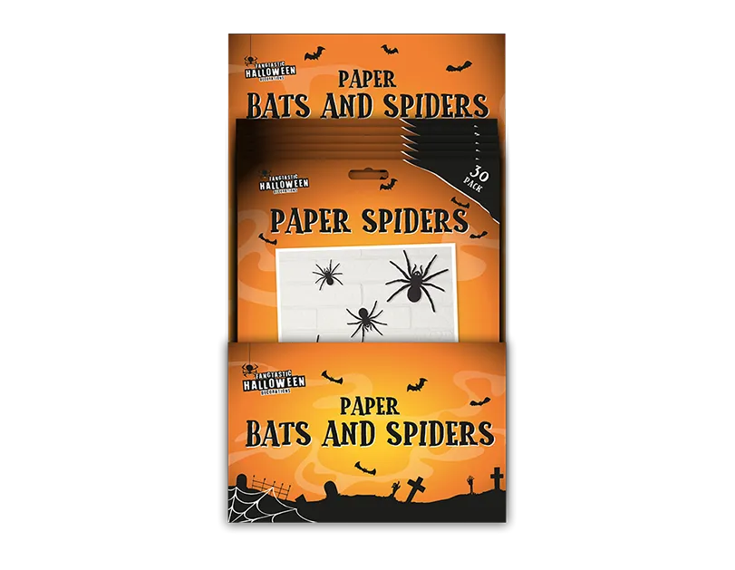 Paper Bats & Spiders 30pk