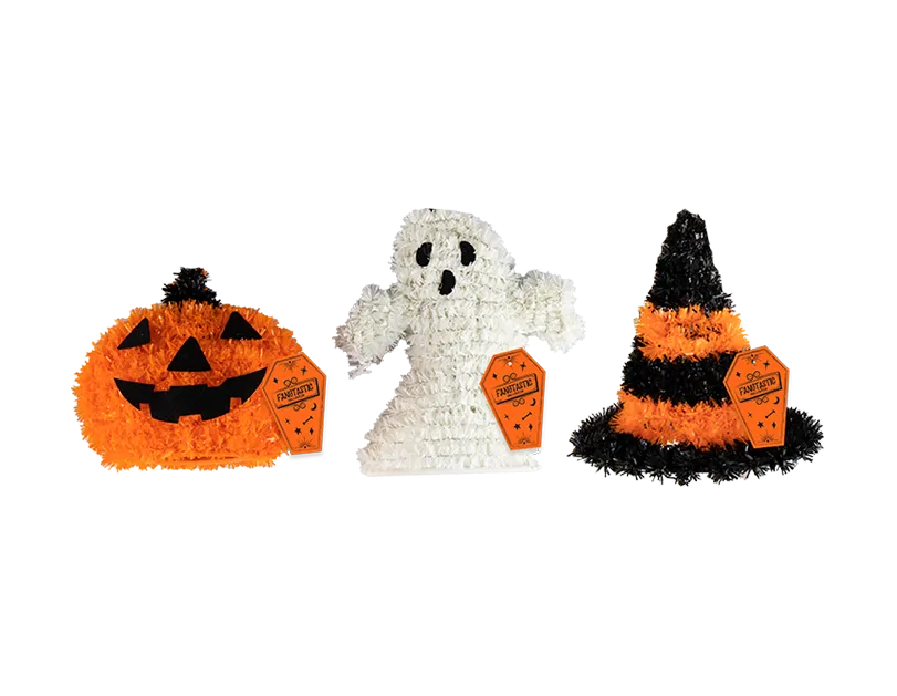 Halloween Tinsel Table Decoration