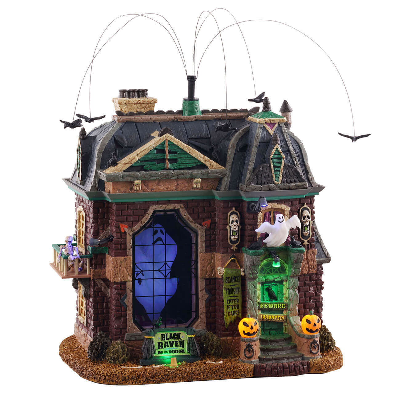 Lemax Spooky Town - Black Raven Manor with Lights, Sound & Motion