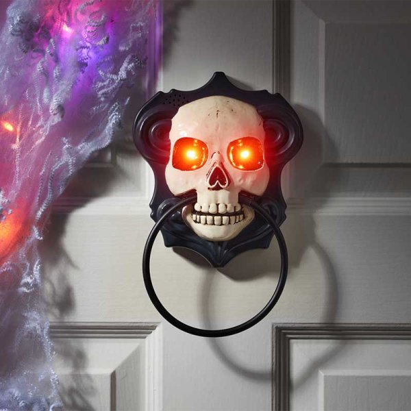Halloween Skull Death's Door Knocker