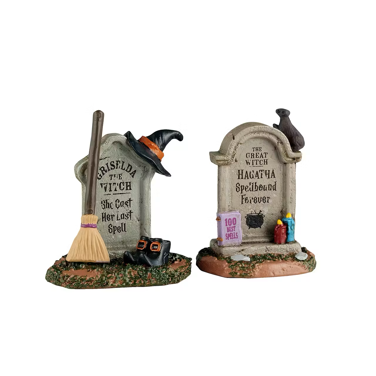 NEW Lemax Spooky Town - Witch Tombstones Halloween Village Figurines