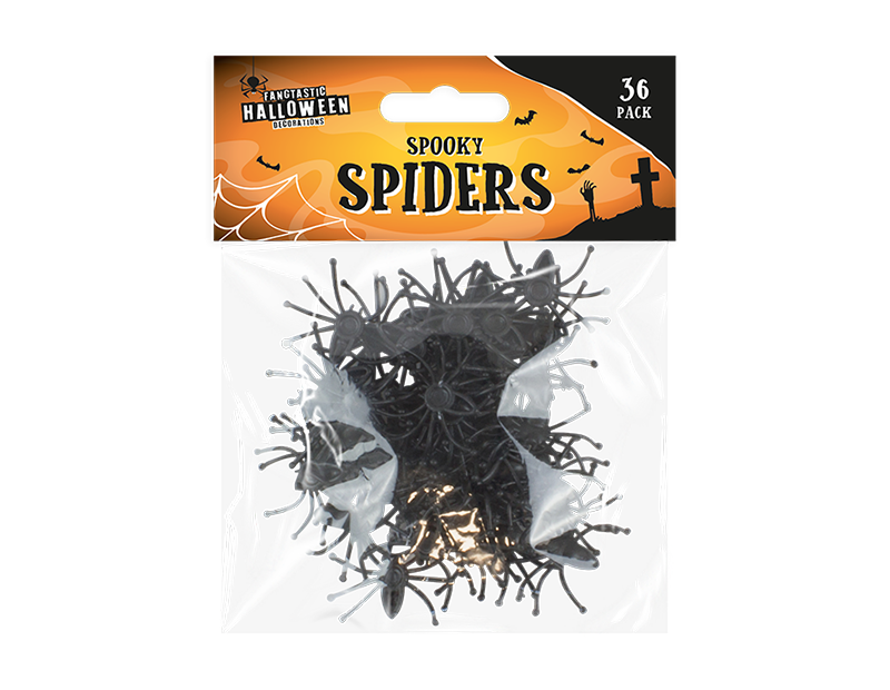 Halloween Decoration Spiders - 36 Pack