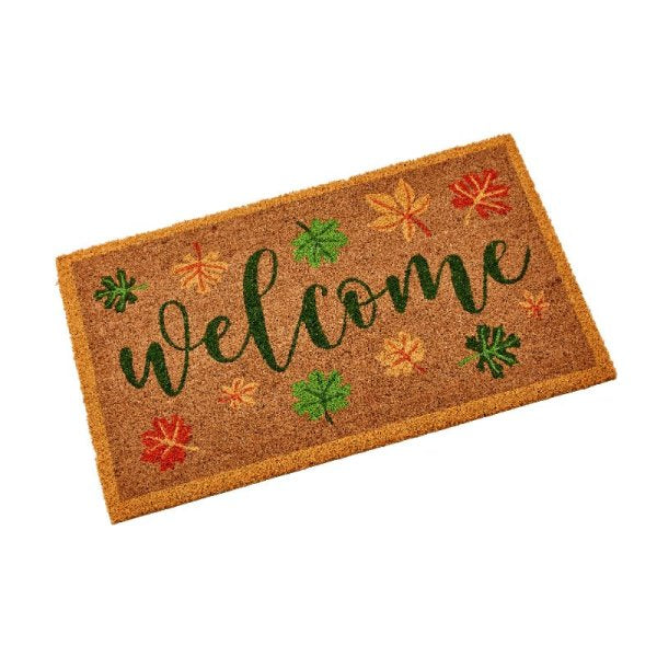 Leafy Welcome Autumn Decoir Door Mat