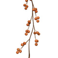 Shiny Amber Orange Berry Christmas Garland 150cm