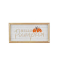 Halloween Hello Pumpkin Wooden Sign - 46cm