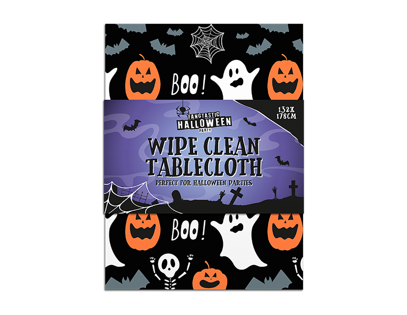 Halloween Patterned Wipe Clean Tablecloth