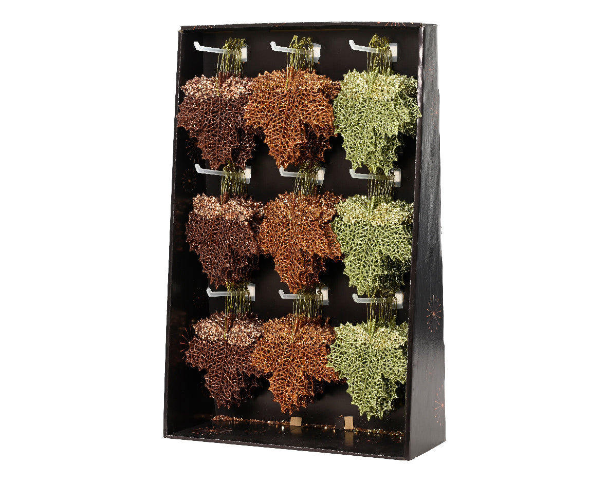Special purchase Individual Glitter Plastic Leaf Hanging Decoration