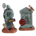 Lemax Spooky Town - Tombstone Duo - Set of 2