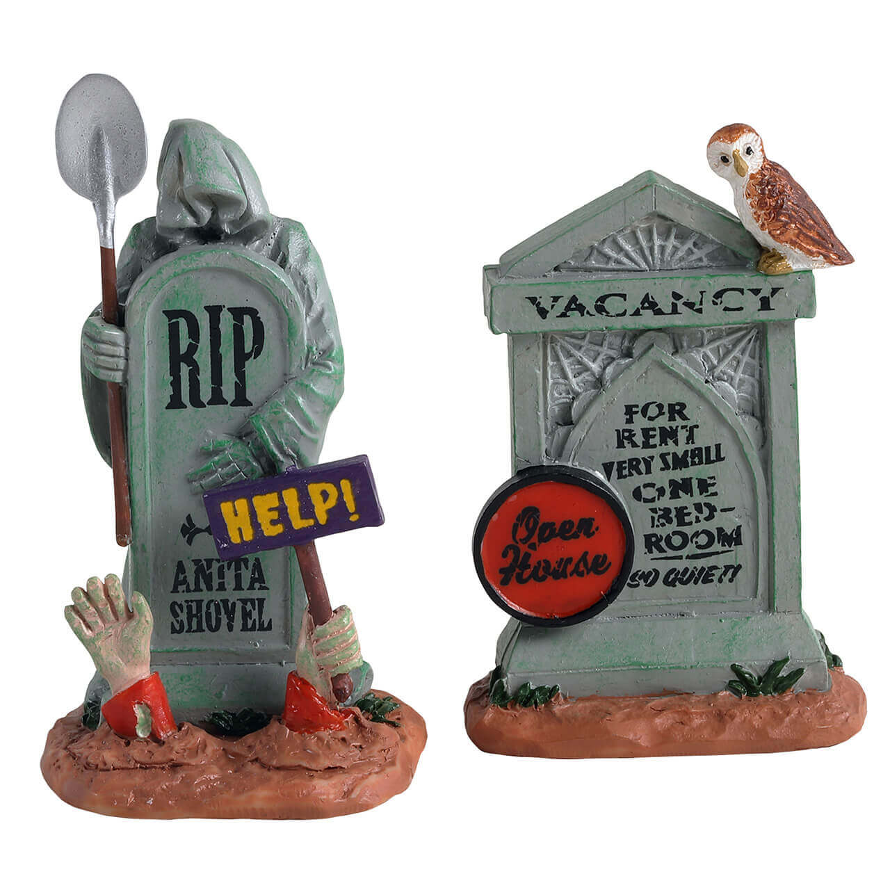 Lemax Spooky Town - Tombstone Duo - Set of 2