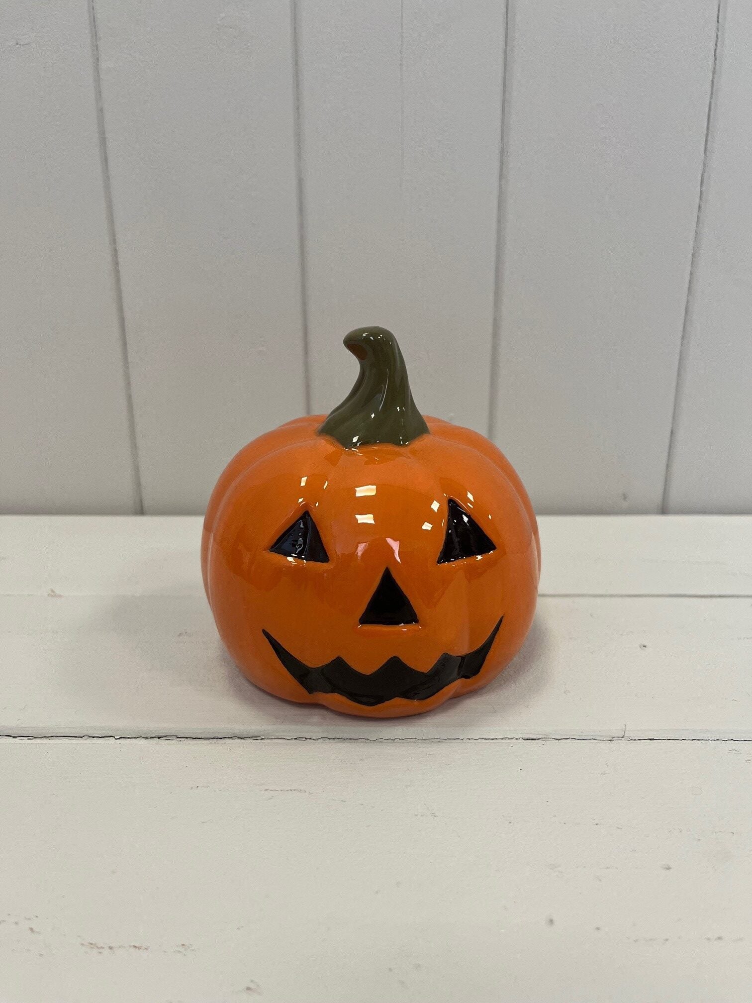 Orange Ceramic Pumpkin