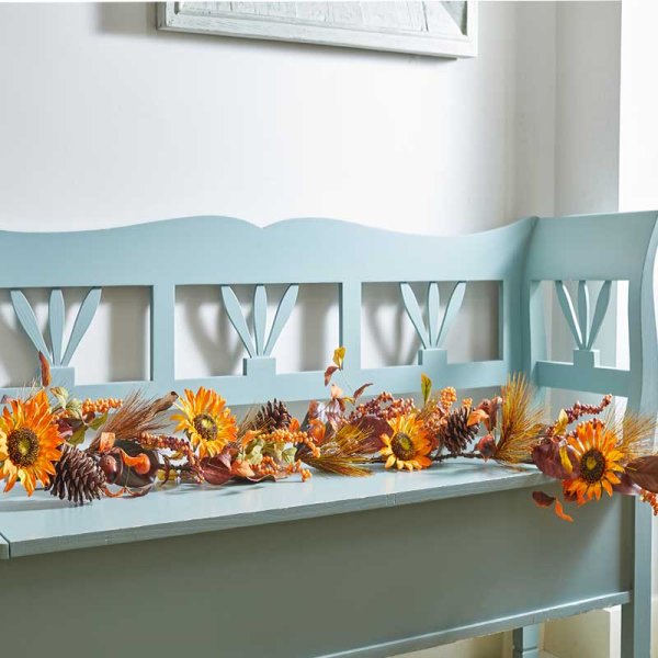 Autumn Golden Sunflower Garland - 180cm