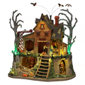 NEW Lemax Spooky Town - The Cursed Cabin with Lights, Sound & Motion