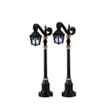 Lemax Spooky Town - Skeleton Deco Lamps - Set of 2 Light Up