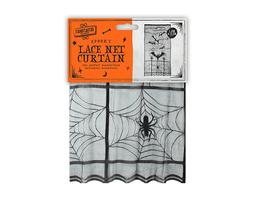 Spooky Lace Net Curtain