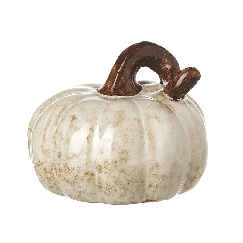 Cream Ceramic Squash Decoration