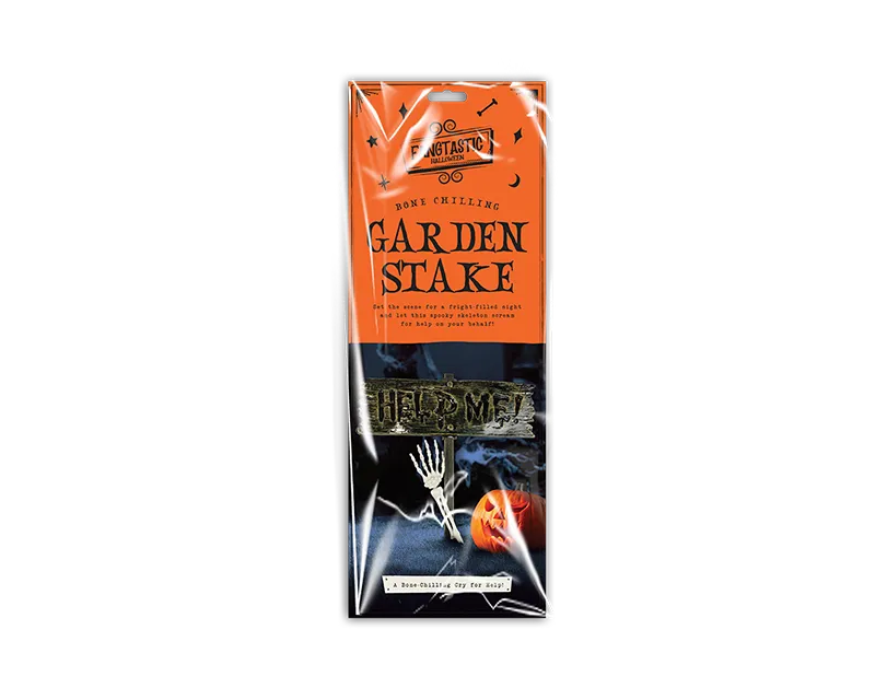 Halloween Help Me Garden Stake